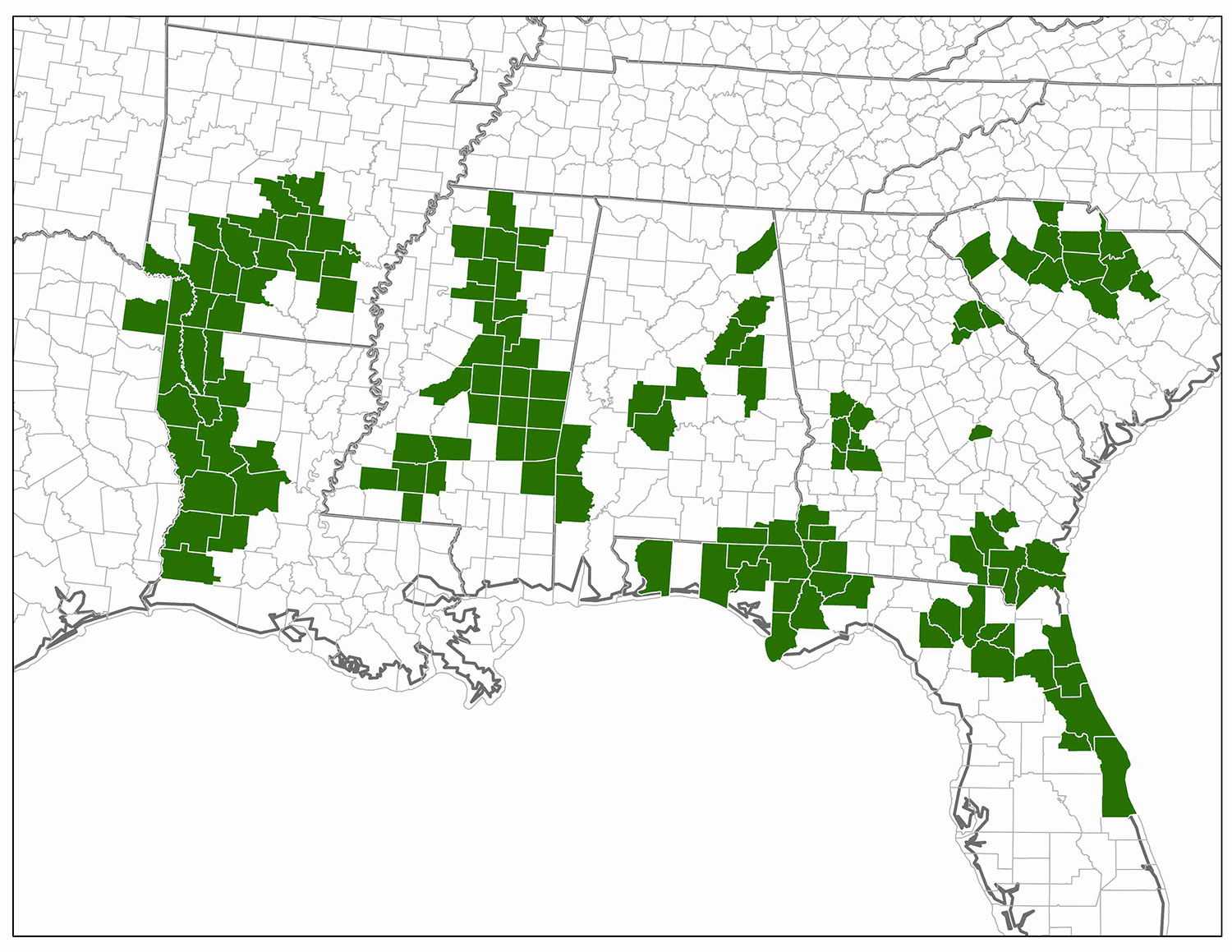 Legacy Wildlife map of hunting lease properties